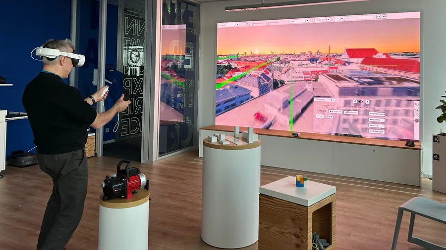 ConVis VR live demonstration in the InnovationArea in Munich